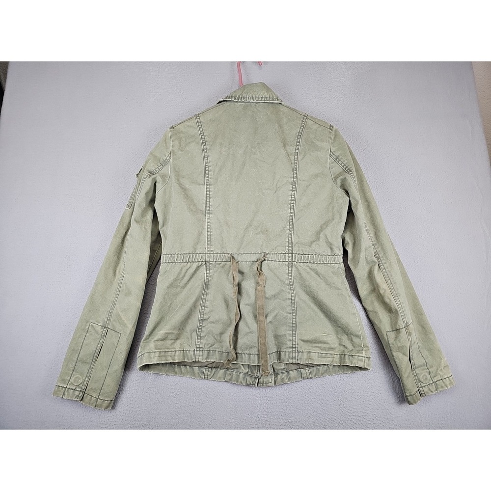 American Eagle Outfitters Utility Jacket Women's Size Medium Army Green Full Zip - Picture 7 of 9